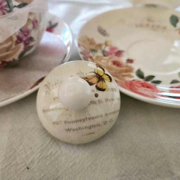 2 STECHCOL GRACIE BONE CHINA STACKED TEAPOT CUP & SAUCER Royal London Theme New - Picture 11 of 16